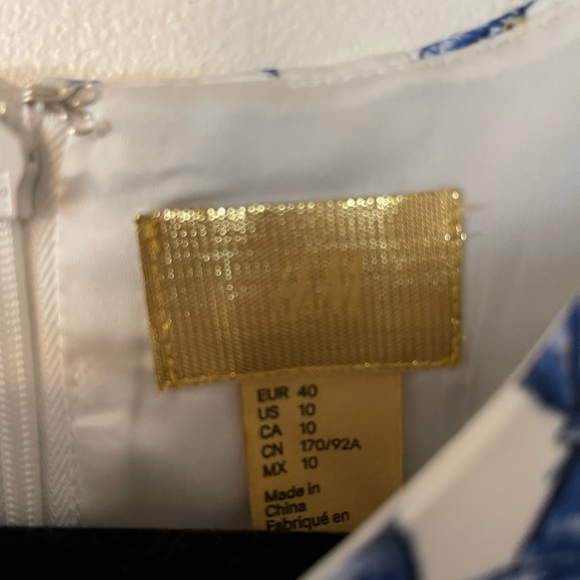 H&M Sleeveless Garden Party Dress Size 10 - Picture 6 of 8